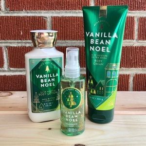 B&BW Vanilla Bean Noel Body Lotion, Cream, & Mist